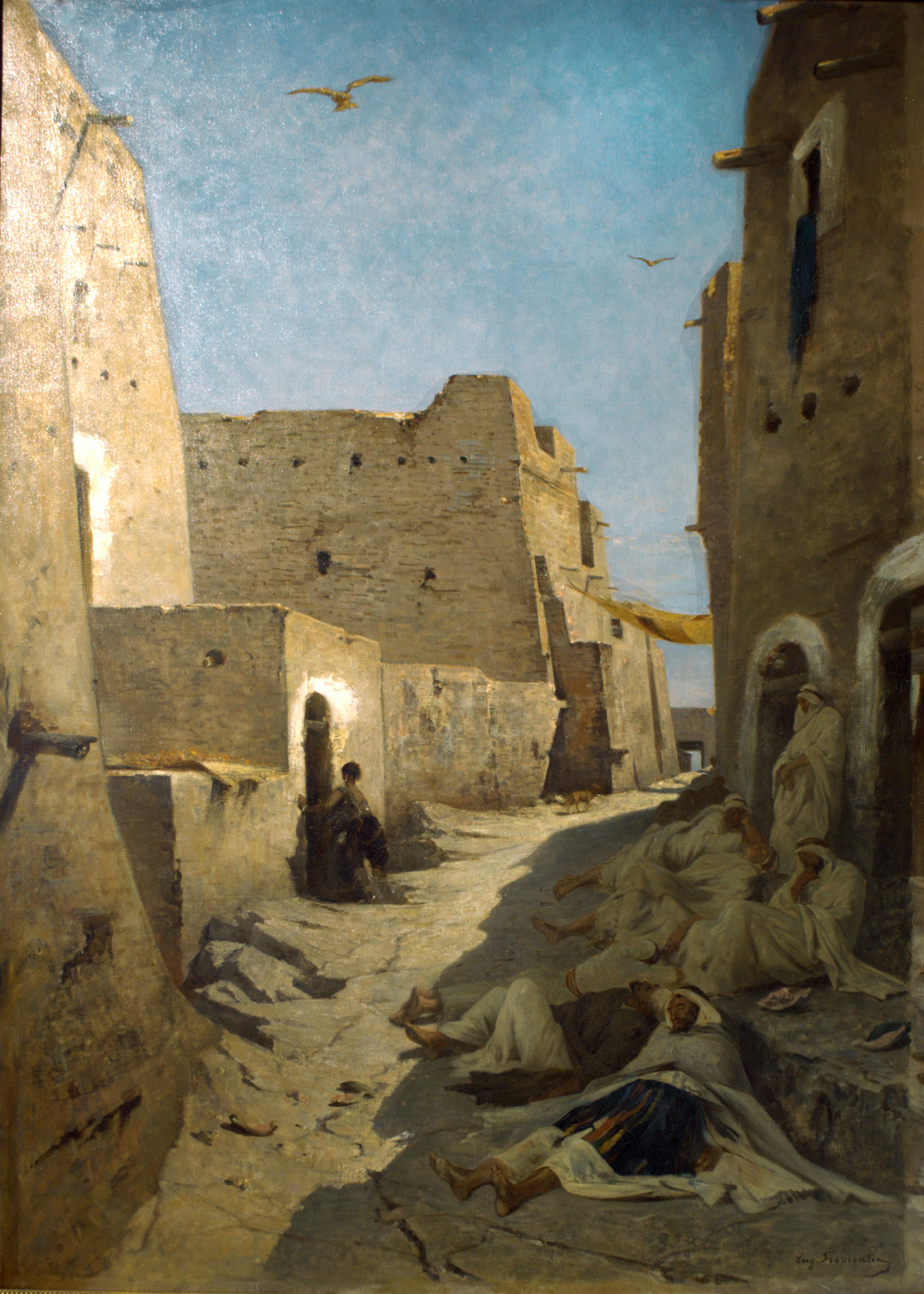 La rue Bal-el-Gharbi à Laghouat, Eugène Fromentin, vers 1859