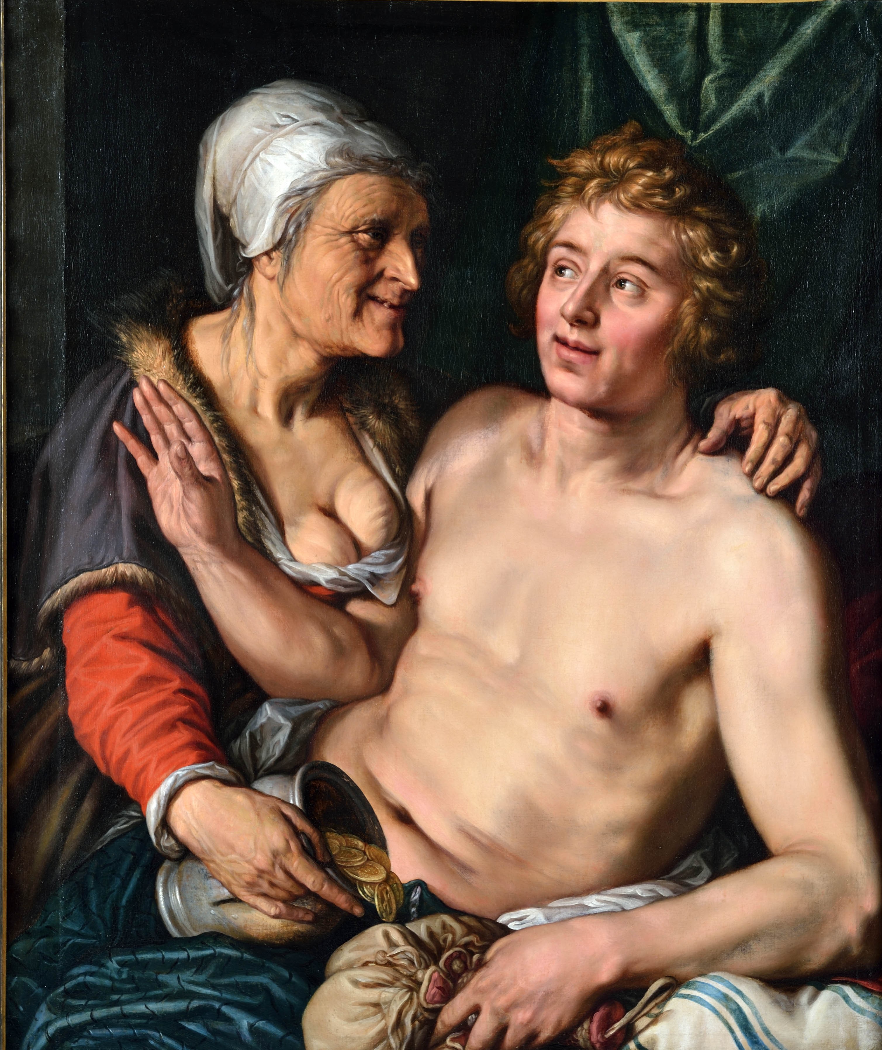 Le jeune homme et la vieille de Hendricks Goltzius