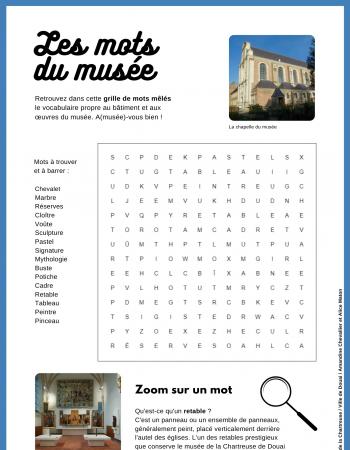 Jeu les mots du musée